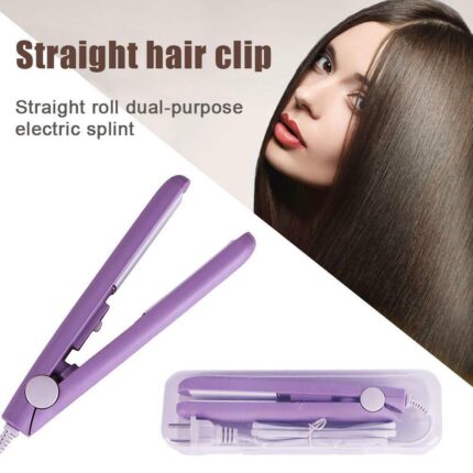 Fashion Electric Hair Straightener Iron Ceramic Mini Hair Curler Styling Tools